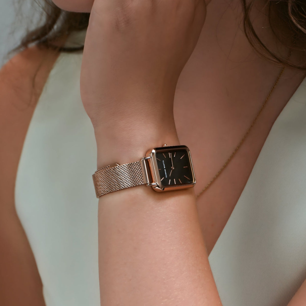 watches : Elisabeth | Rechthoekige klok - Tijdloos ontwerp in van Pantinoshop