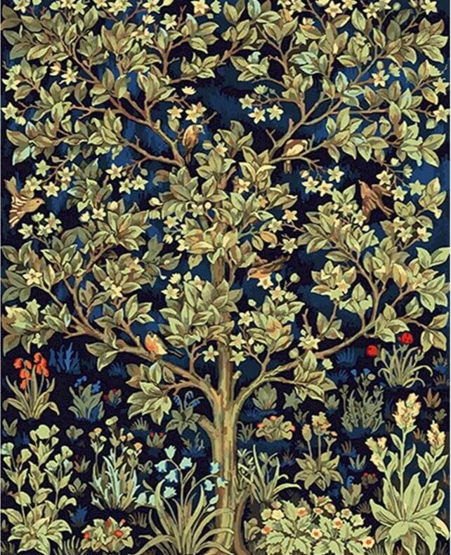 home & garden : Groene boom verf op nummertjes kit in van Pantino