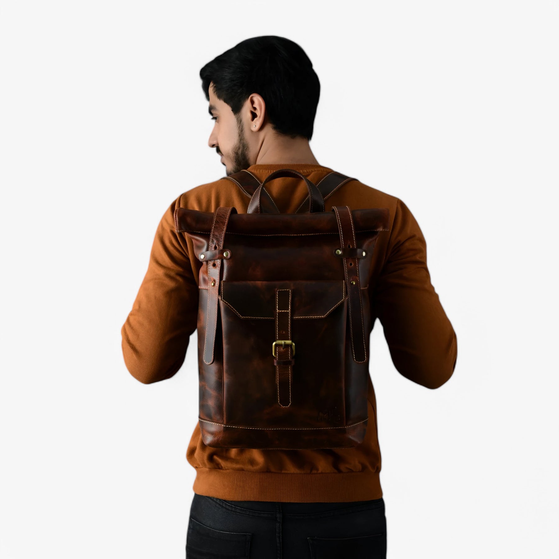 Saddleback | Bruine Roll-Top Rugzak - €25 : Saddleback | Bruine Roll-Top Rugzak in van Pantinoshop