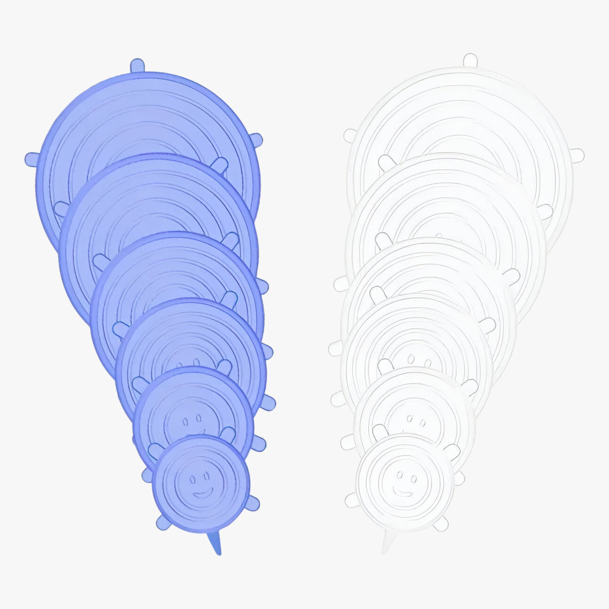 home & garden : 12 stuks Silicone Covers | Duurzame, herbruikbare voedselhoezen in Set 1 van Pantinoshop