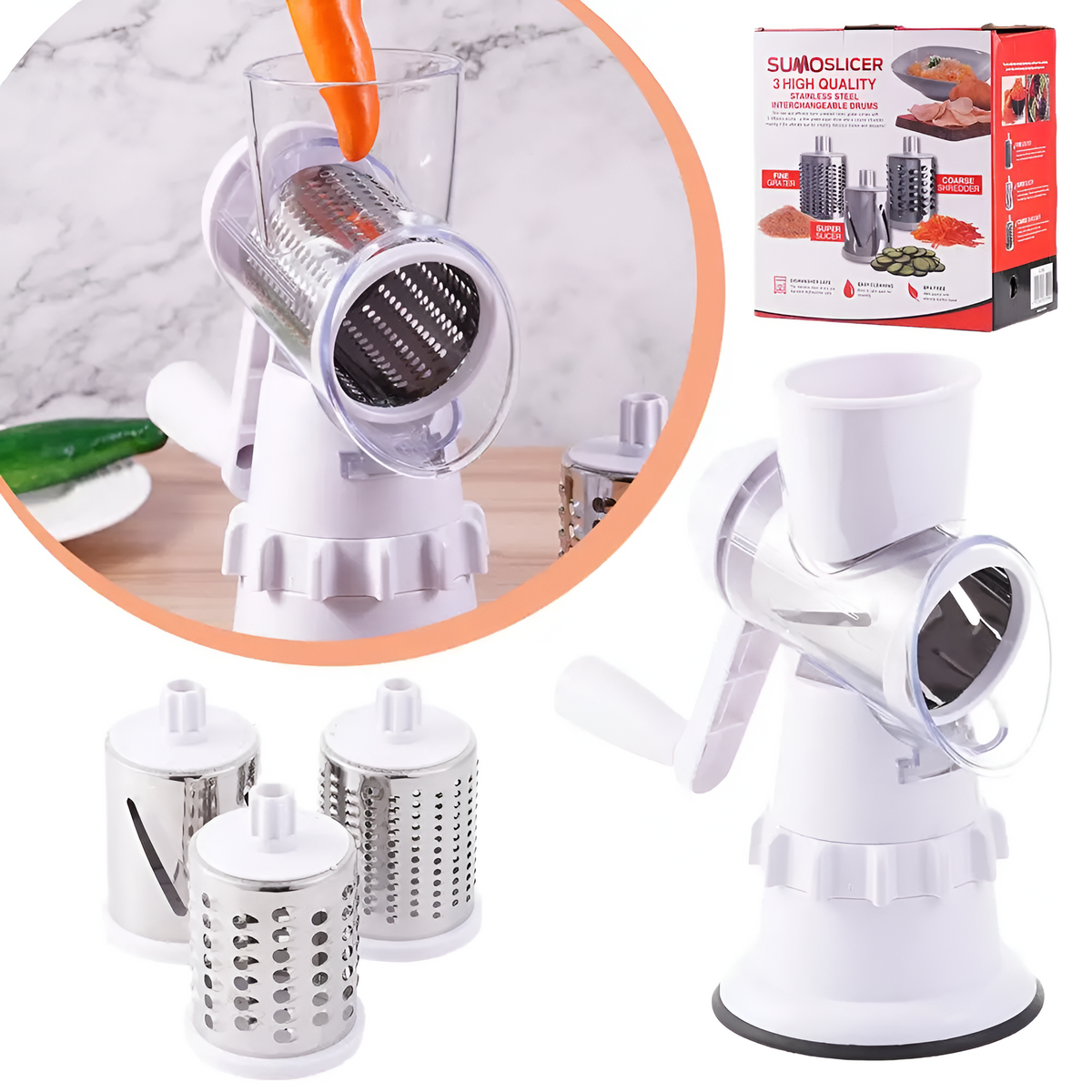 home & garden : QuickChop PRO+ - Professionele Groentesnijder in van Pantino