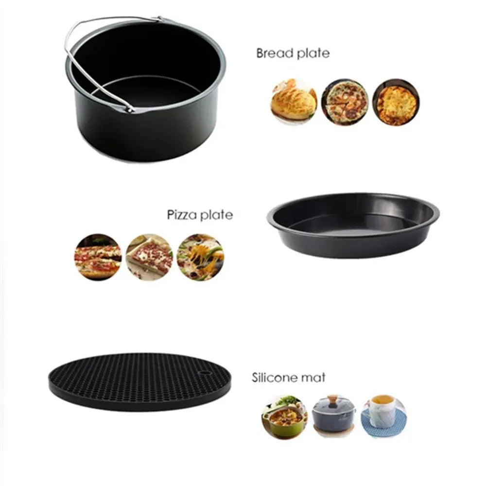 home & garden : FrySet | Airfryer Accessoire 10pcs Set | Veelzijdig en Handig | Maak Van Elke Maaltijd Een Feest in van Pantino