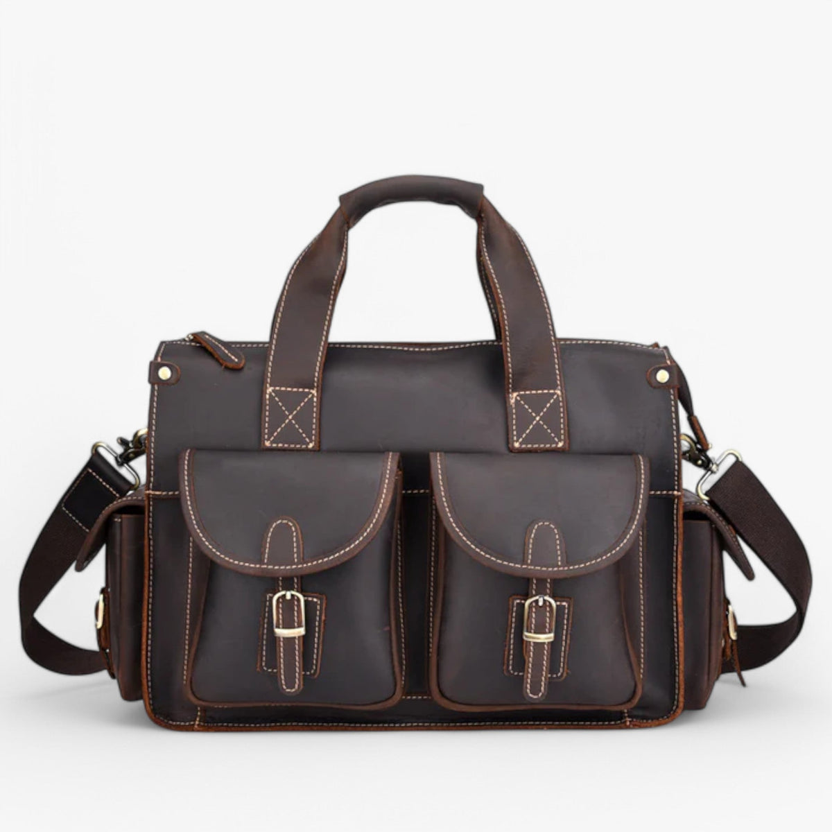 bags : Achille | Vintage Leren Aktetas in van Pantinoshop