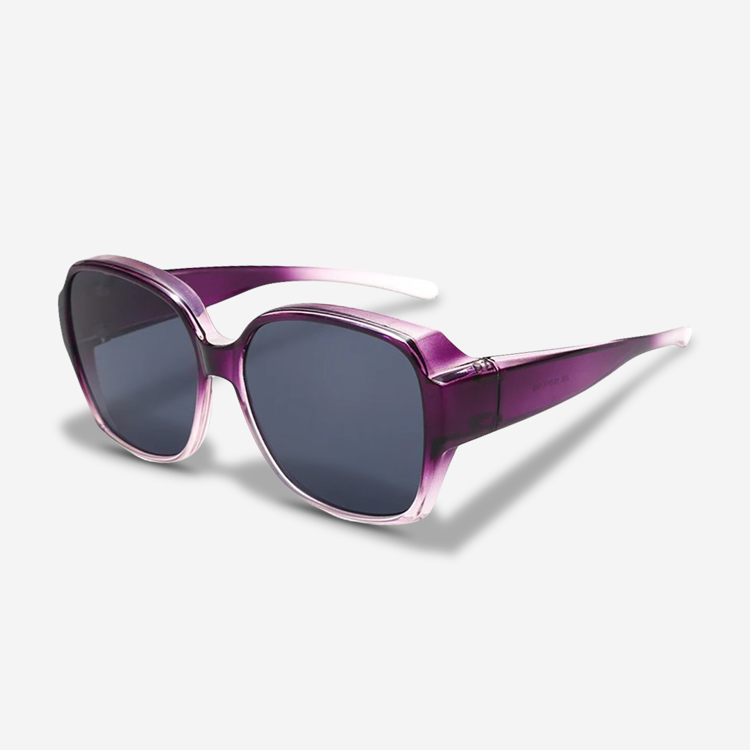 accessories : ClipShades | Stijlvolle Overzetzonnebrillen voor Brildragers in Paars Pro van Pantino