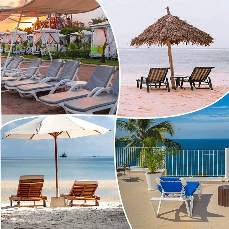 outdoor equipment : Holdy - Elastische strandhanddoekhouder voor strandstoelen - Set van 12 stuks in van Pantino