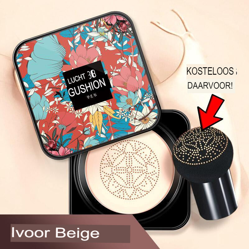 accessories : Mira - CC cream foundation make-up met paddenstoelvormig luchtkussen in Ivoor beige van Pantino