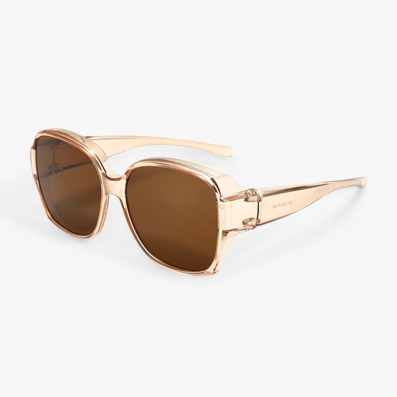 accessories : ClipShades | Stijlvolle Overzetzonnebrillen voor Brildragers in Beige Pro van Pantino