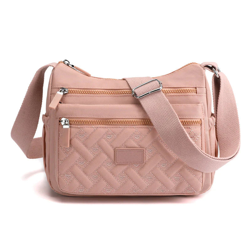 bags : Klassieke luxe schoudertas in Roze van Pantino