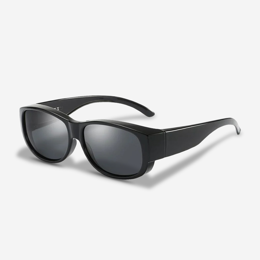 accessories : ClipShades | Stijlvolle Overzetzonnebrillen voor Brildragers in Zwart Compact van Pantino