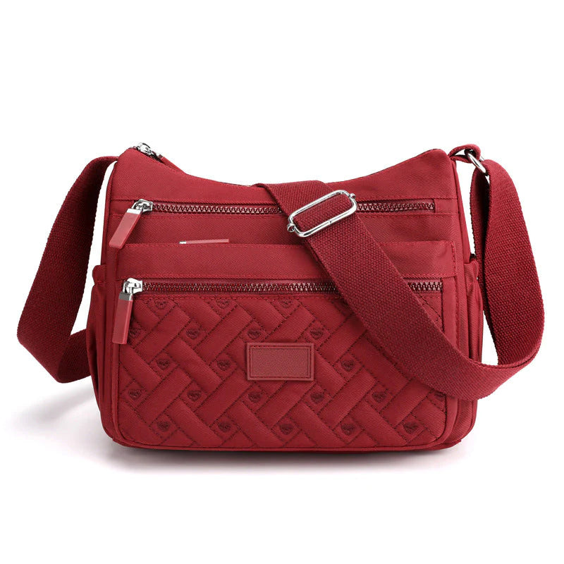 bags : Klassieke luxe schoudertas in Rood van Pantino