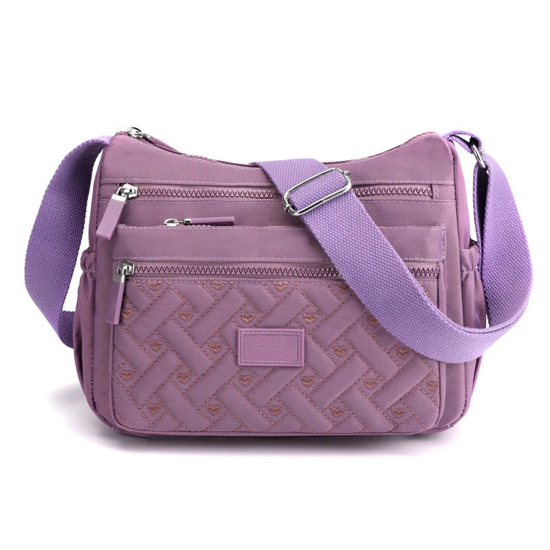 bags : Klassieke luxe schoudertas in Lila van Pantino