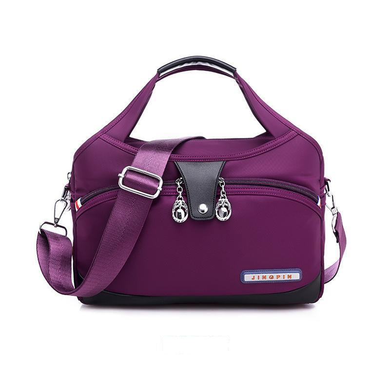 bags : MultiSafe - Waterdichte Nylon Handtas in Purper van Pantino