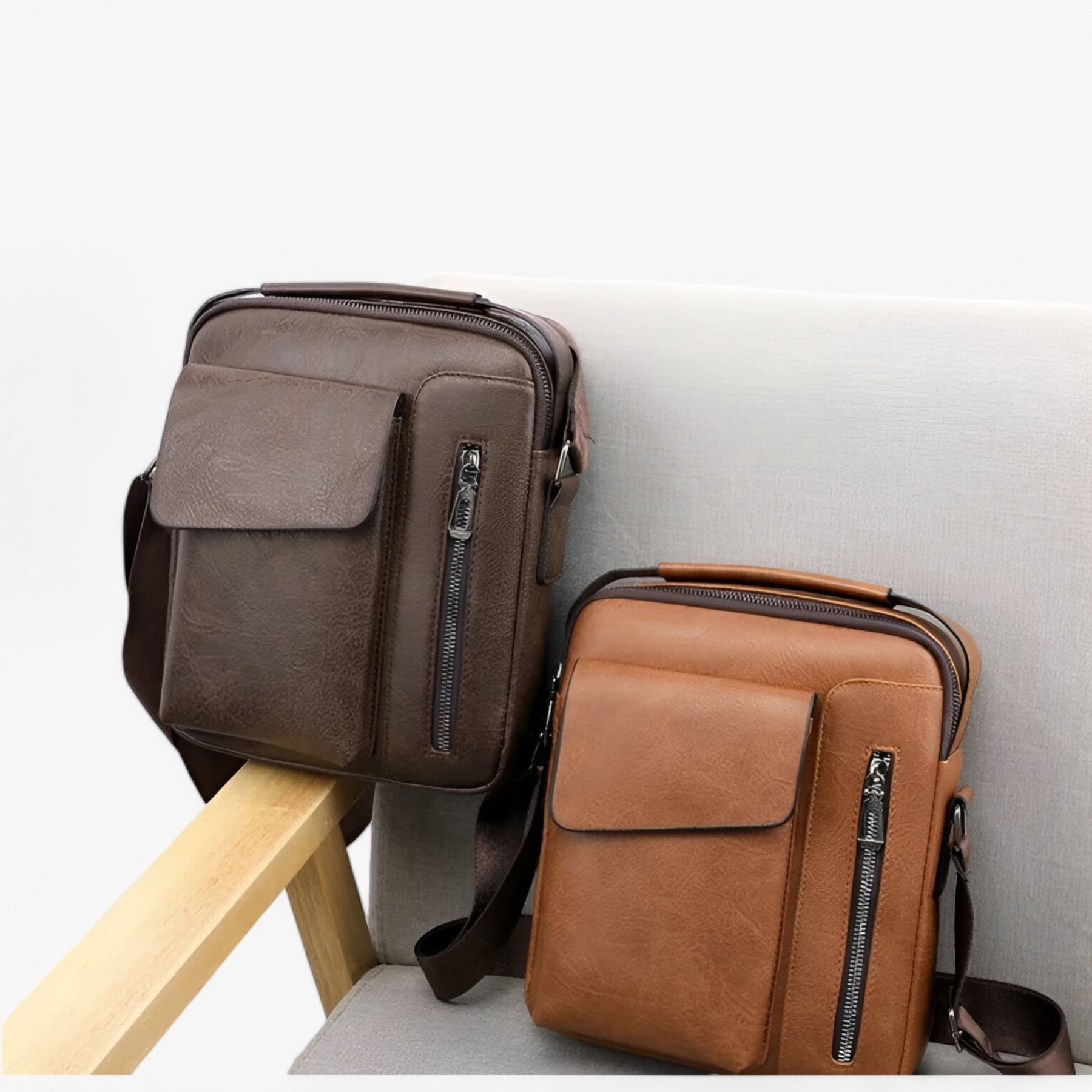 bags : Prestige™ – Luxe Leren Schoudertas voor Stijl en Functionaliteit in van Pantinoshop