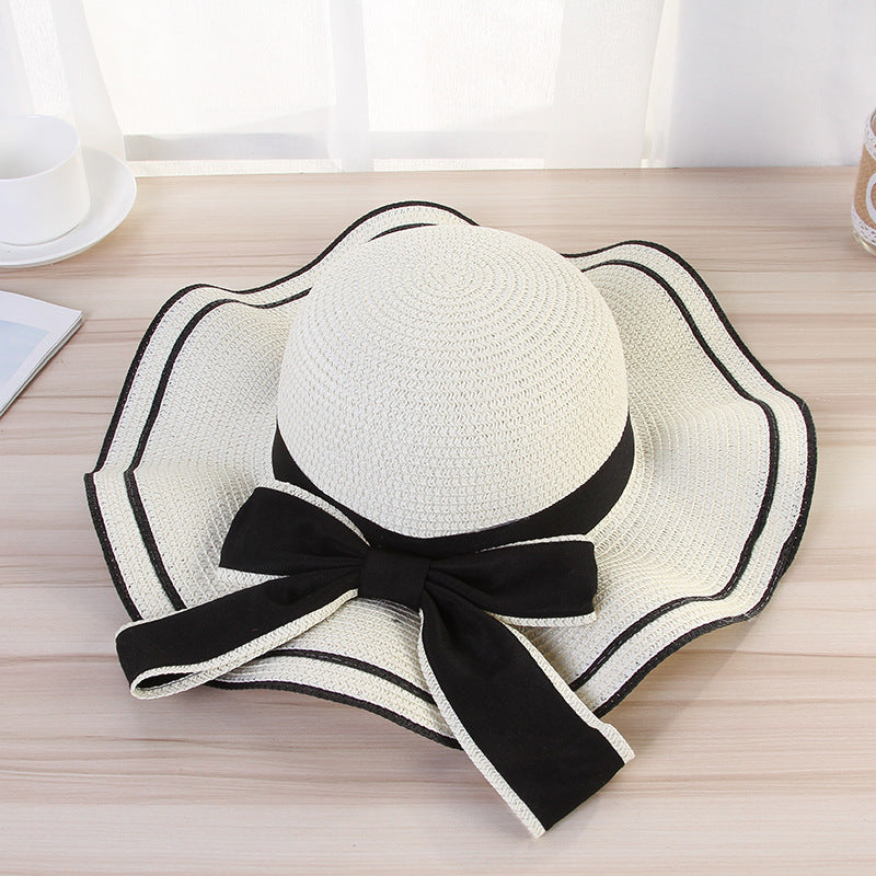 accessories : Veala | Zomerzon Strohoed Zonnescherm Panama in Wit van Pantino
