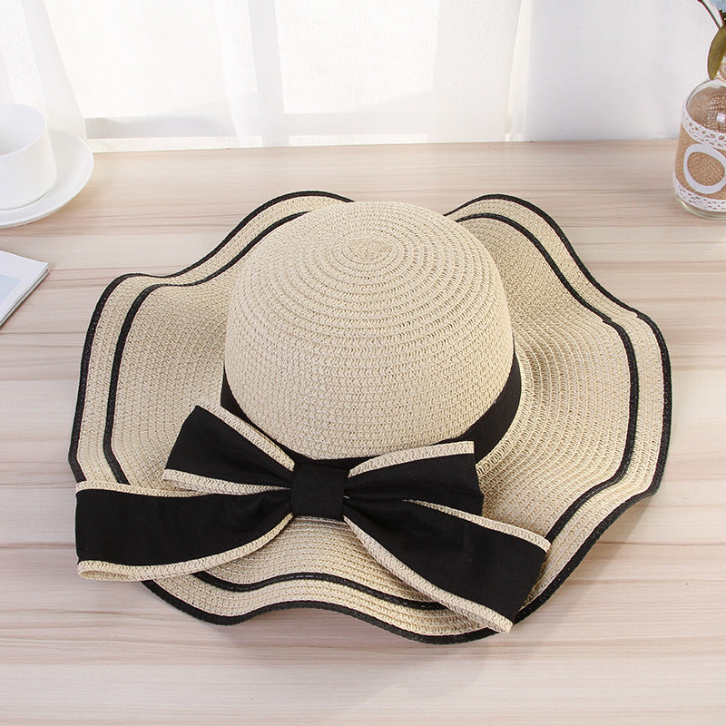 accessories : Veala | Zomerzon Strohoed Zonnescherm Panama in Beige van Pantino
