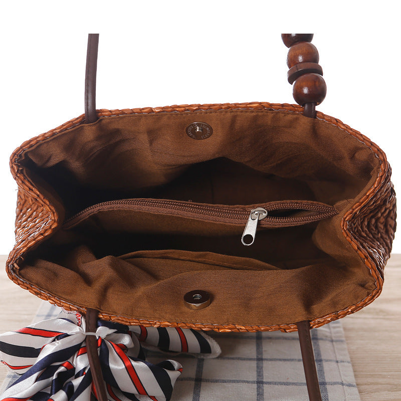 Beach bags : Veala | Schoudertas van stro in van Pantino