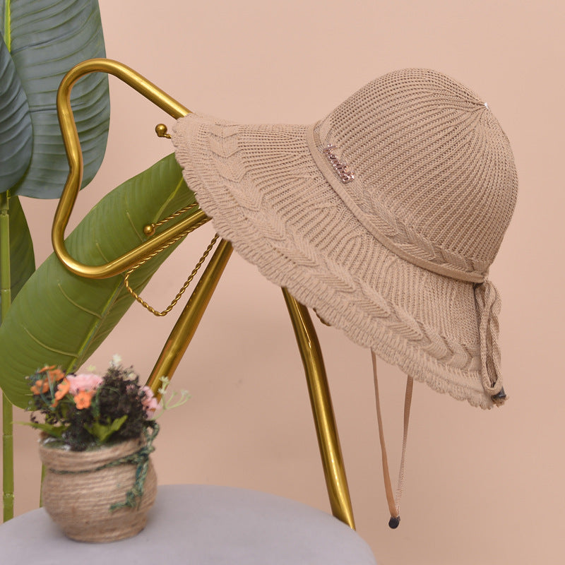 accessories : Veala | Strandmuts in Khaki van Pantino
