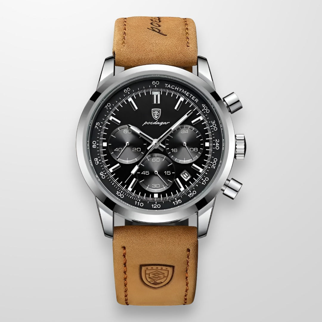 watches : LuminousWatch™ - Luxe horloges voor mannen in Bruin Zwart van Pantino