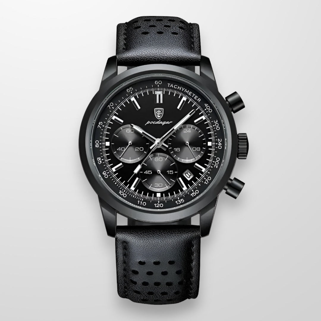 watches : LuminousWatch™ - Luxe horloges voor mannen in Zwart van Pantino