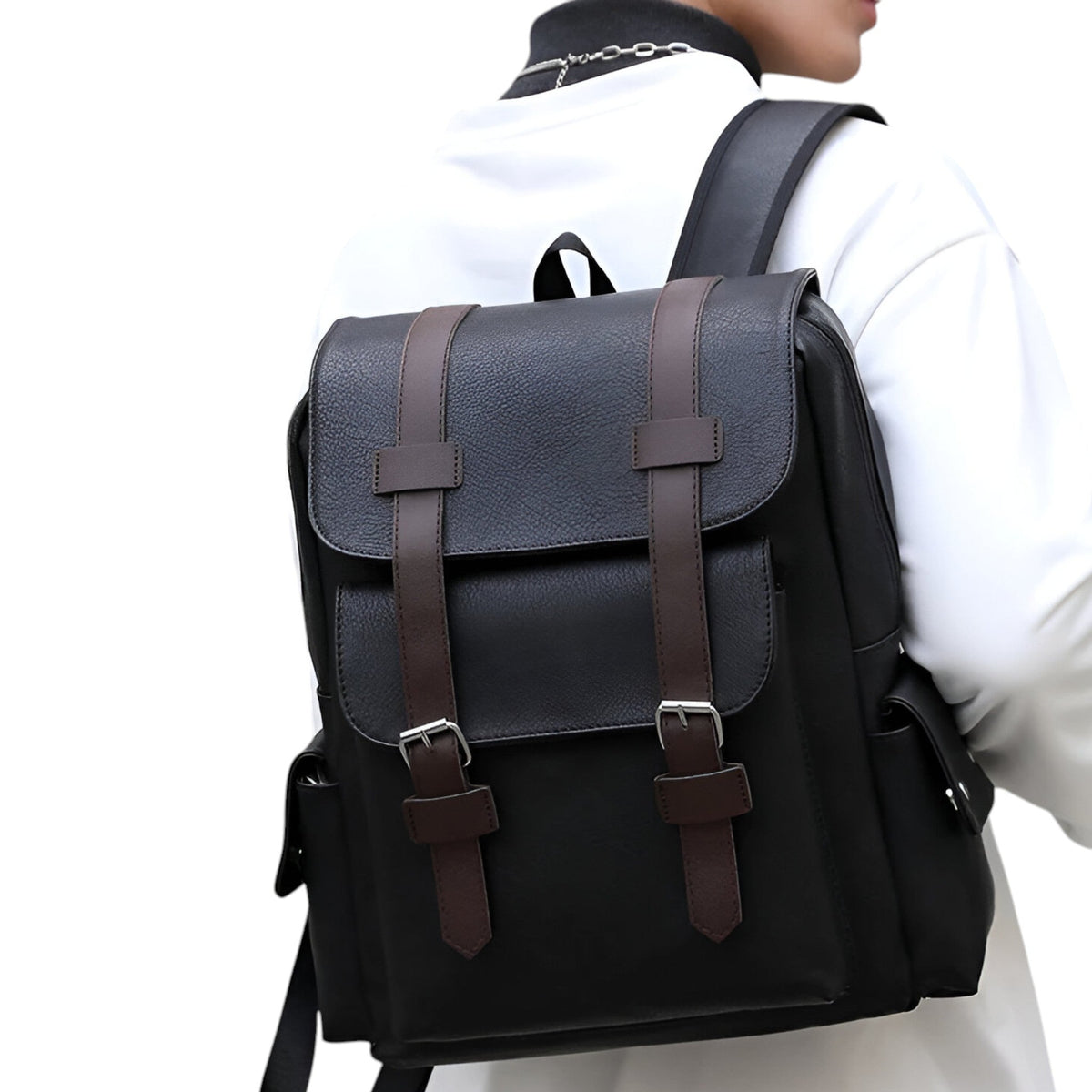 bags : Voyager | Premium Leren Rugzak in van Pantino
