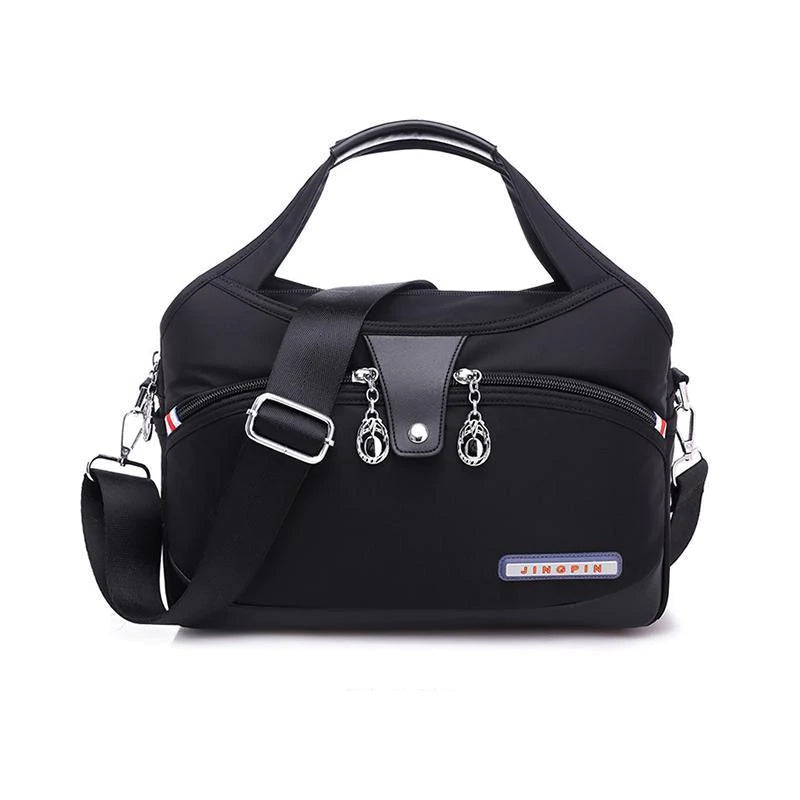 bags : MultiSafe - Waterdichte Nylon Handtas in Zwart van Pantino