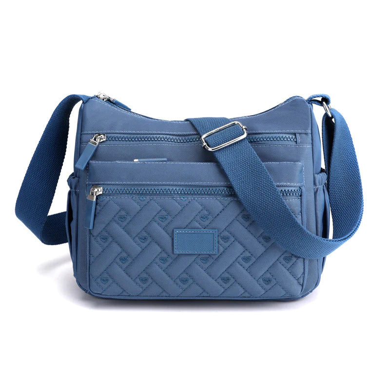 bags : Klassieke luxe schoudertas in Blauw van Pantino