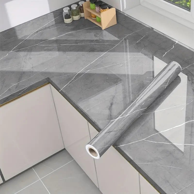 home & garden : Hanra - Waterdicht marmerfolie in Donkergrijs van Pantino