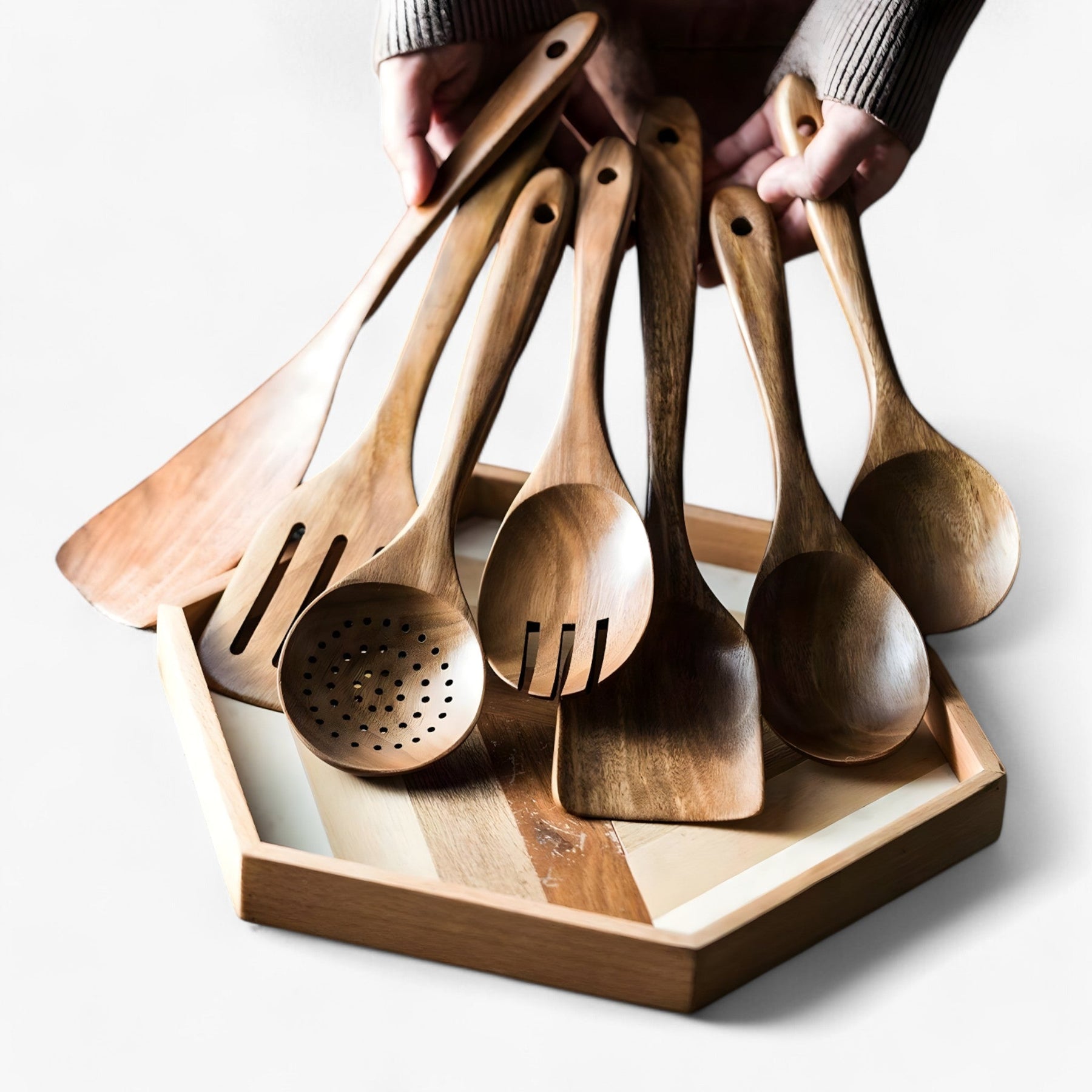 Houten keukenset | Duurzaam en elegant - €25 : Houten keukenset | Duurzaam en elegant in van Pantino