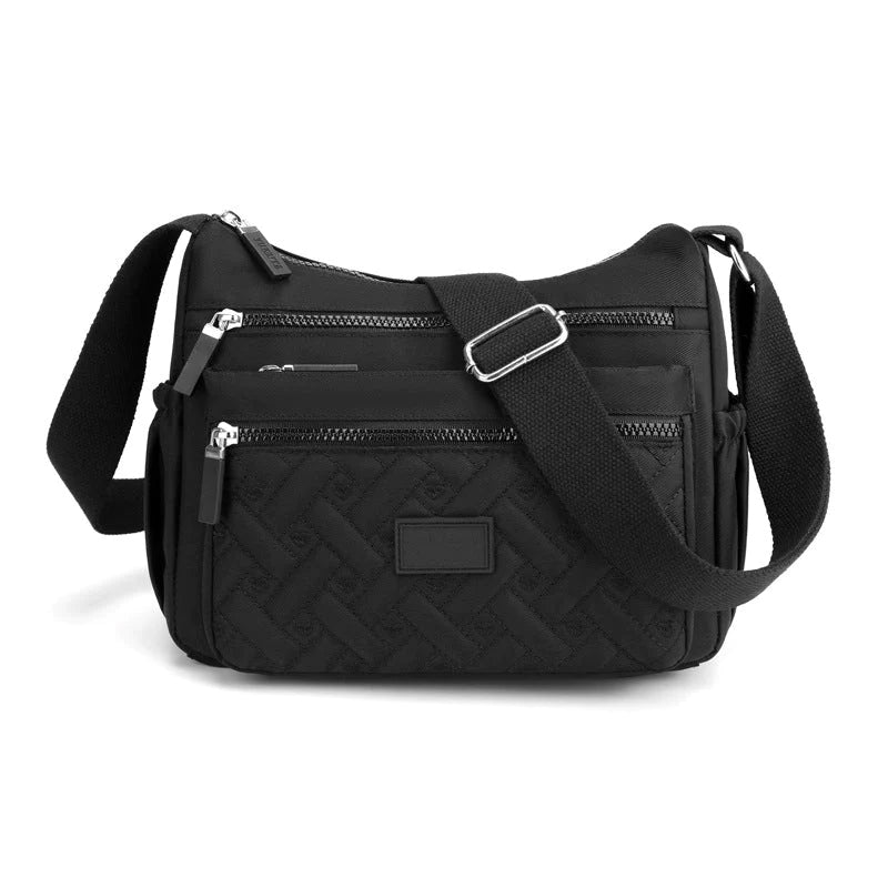 bags : Klassieke luxe schoudertas in Zwart van Pantino
