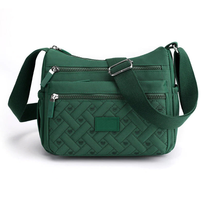 bags : Klassieke luxe schoudertas in Groen van Pantino