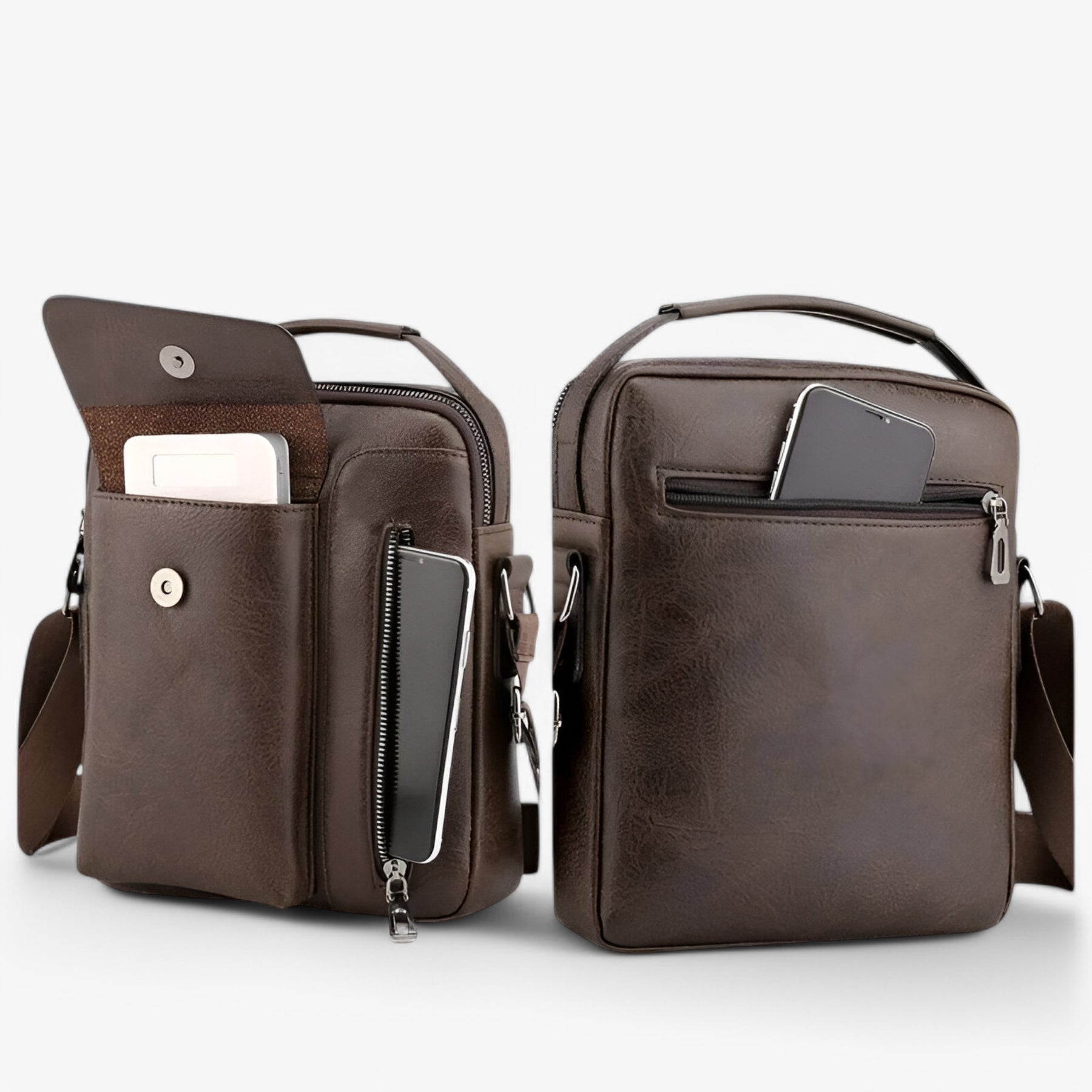 bags : Prestige™ – Luxe Leren Schoudertas voor Stijl en Functionaliteit in van Pantinoshop