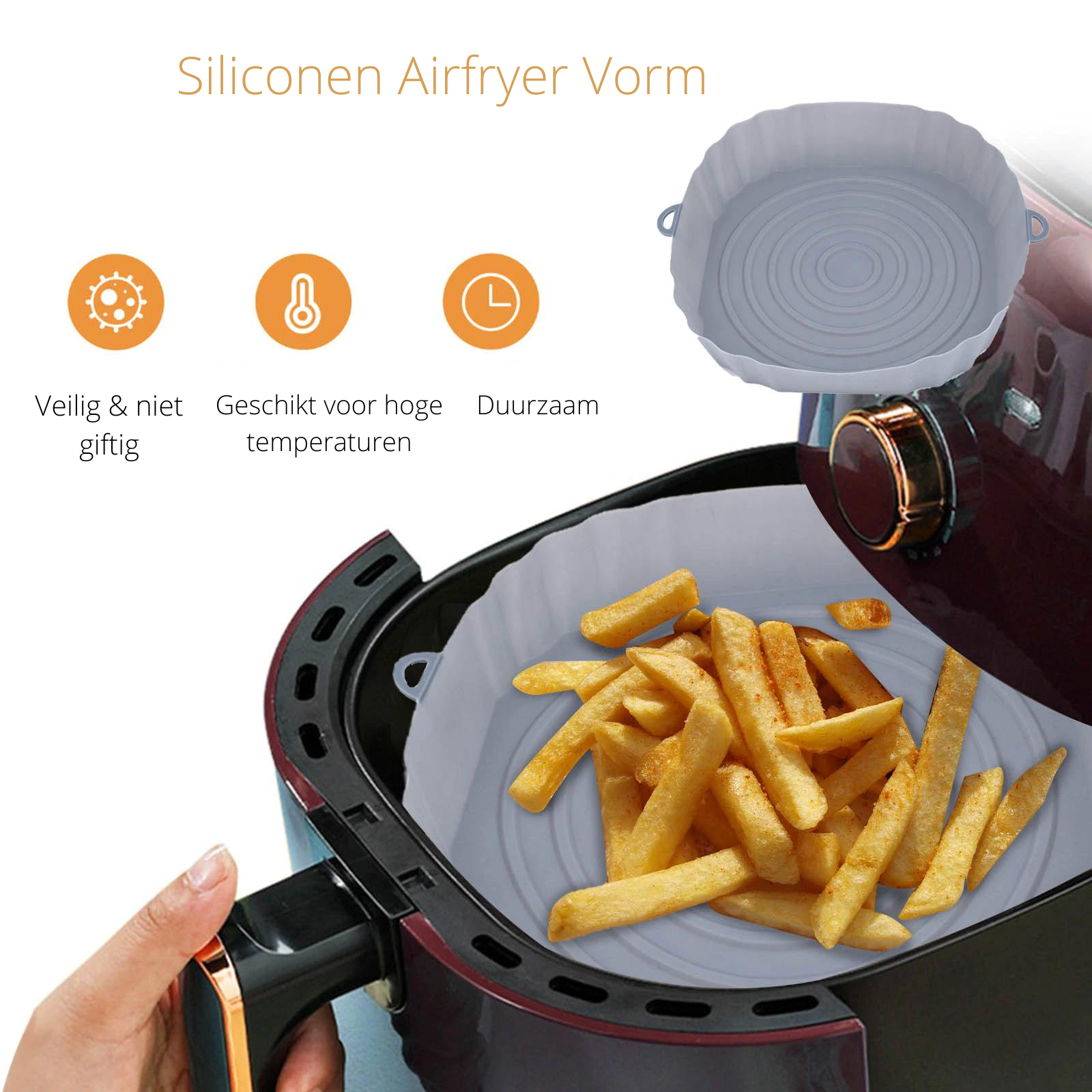 home & garden : Siliconen Airfryer Vorm | Herbruikbaar, multifunctioneel & kan in de vaatwasser! in van Pantino