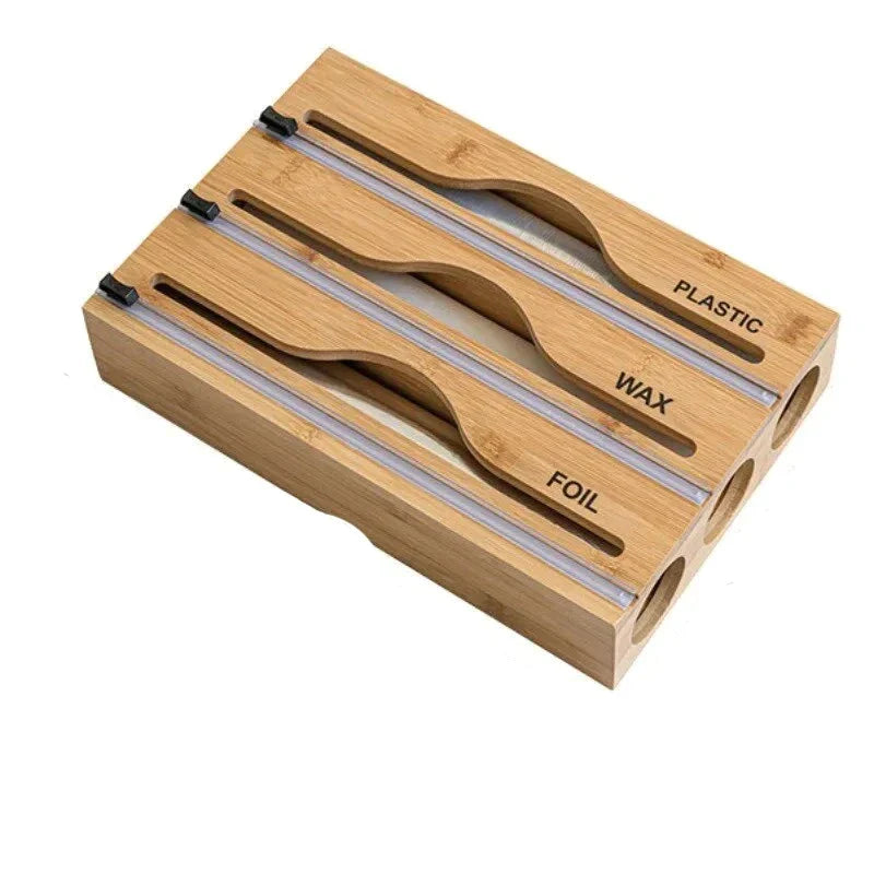 home & garden : Lana | Plastic Wrap Snijder | Minimalistische Muur Gemonteerde Film Cutter | Houten Keukengerei in van Pantino