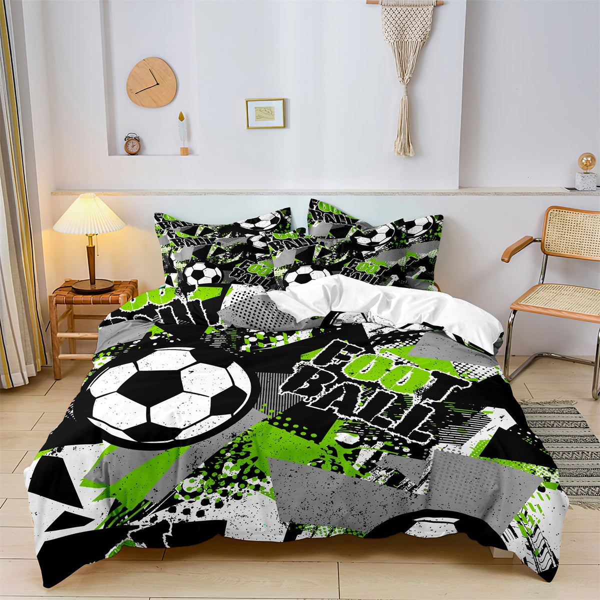 home & garden : CoolCovers - Voetbal kinderdekbed Dekbedovertrek Beddengoed Set in van Pantino