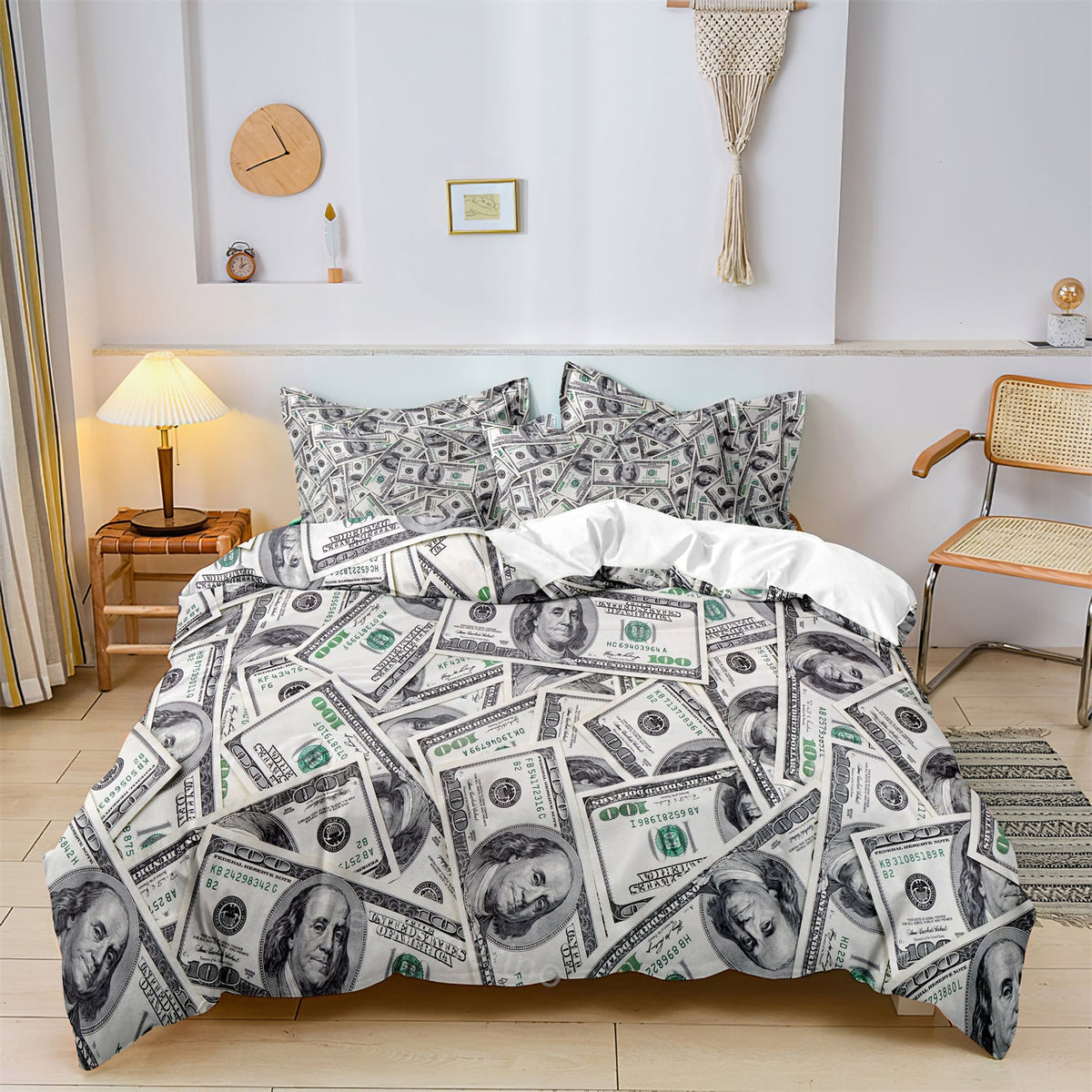 home & garden : CoolCovers - Dekbedovertrek kids Rich Dollars Beddengoed Set Kinderkamer tiener in van Pantino
