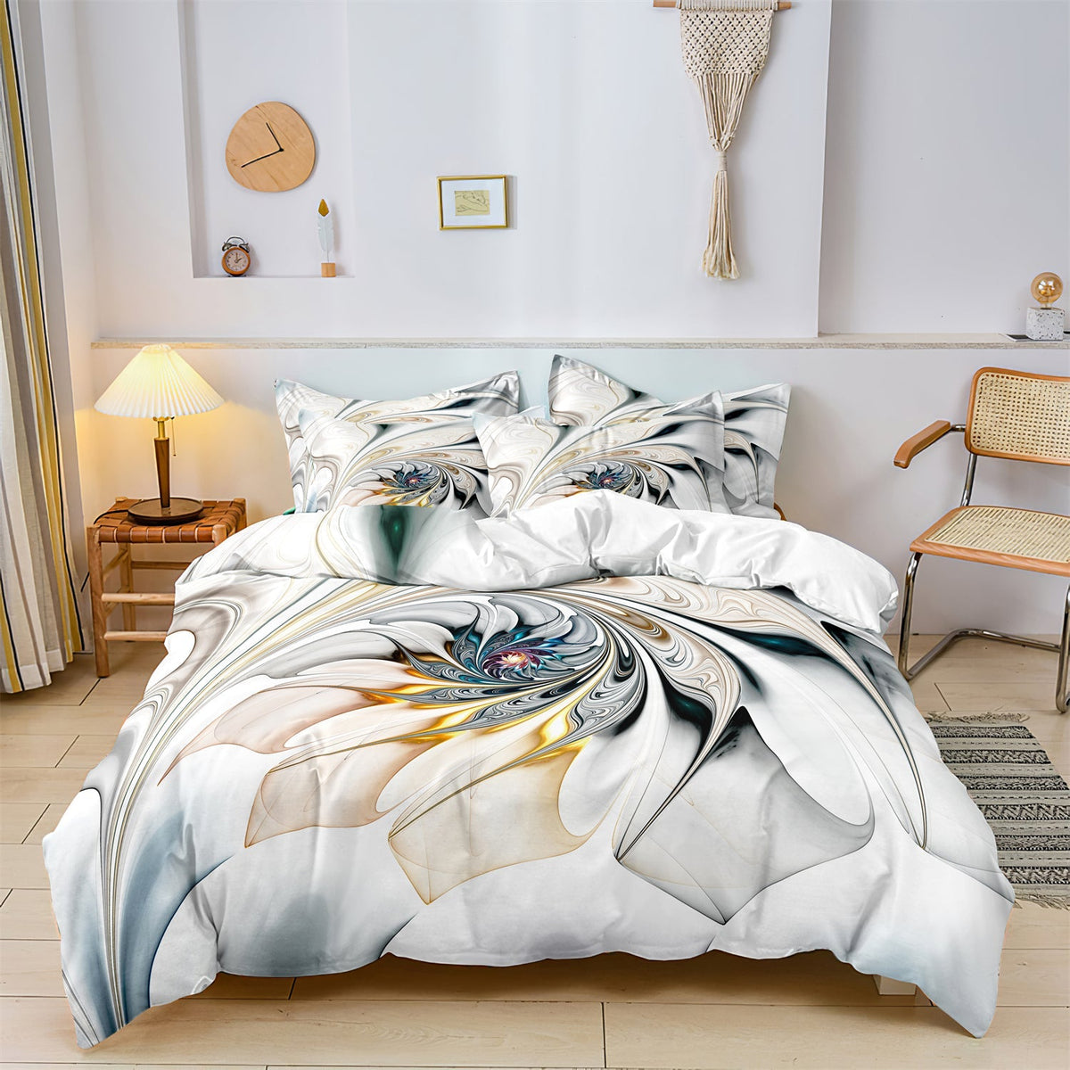 home & garden : Luxe Layers - Arty Vivid Dreams Zachte Dekbedovertrek Beddengoed Set in van Pantino