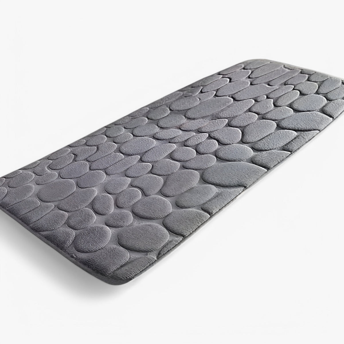 home & garden : Sophie | Grote badkamermat voor lange strepen - machinewasbaar in Grijs 50x120cm van Pantino