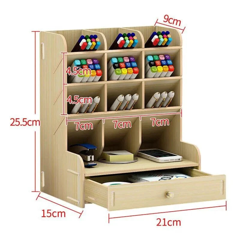 home & garden : PenBox | Desk Organizer | Houten Penhouder | Stijlvolle en Efficiënte Opbergoplossing in van Pantino