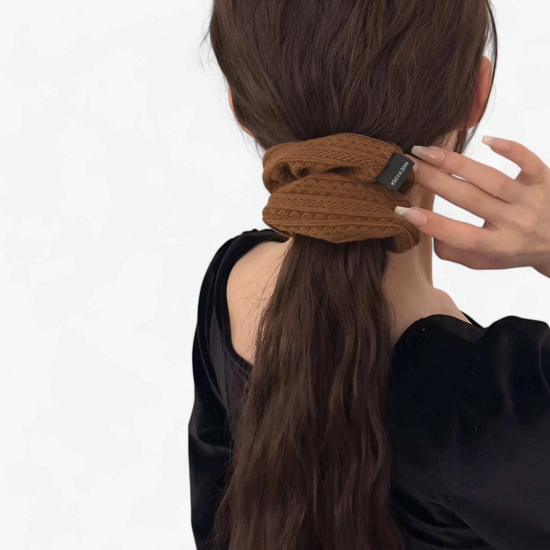 accessories : Jiyoo | Gebreide Wollen Scrunchie in van Pantinoshop