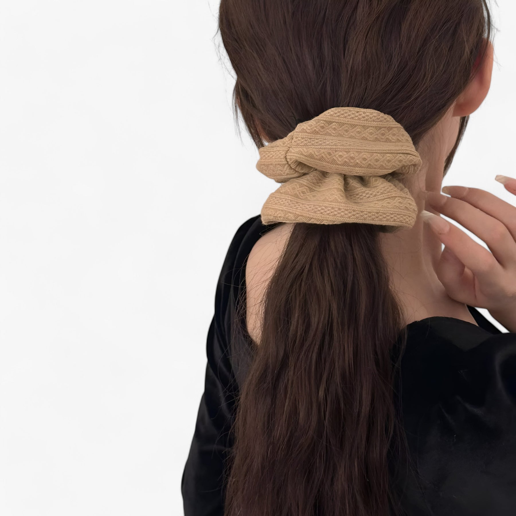 accessories : Jiyoo | Gebreide Wollen Scrunchie in van Pantinoshop
