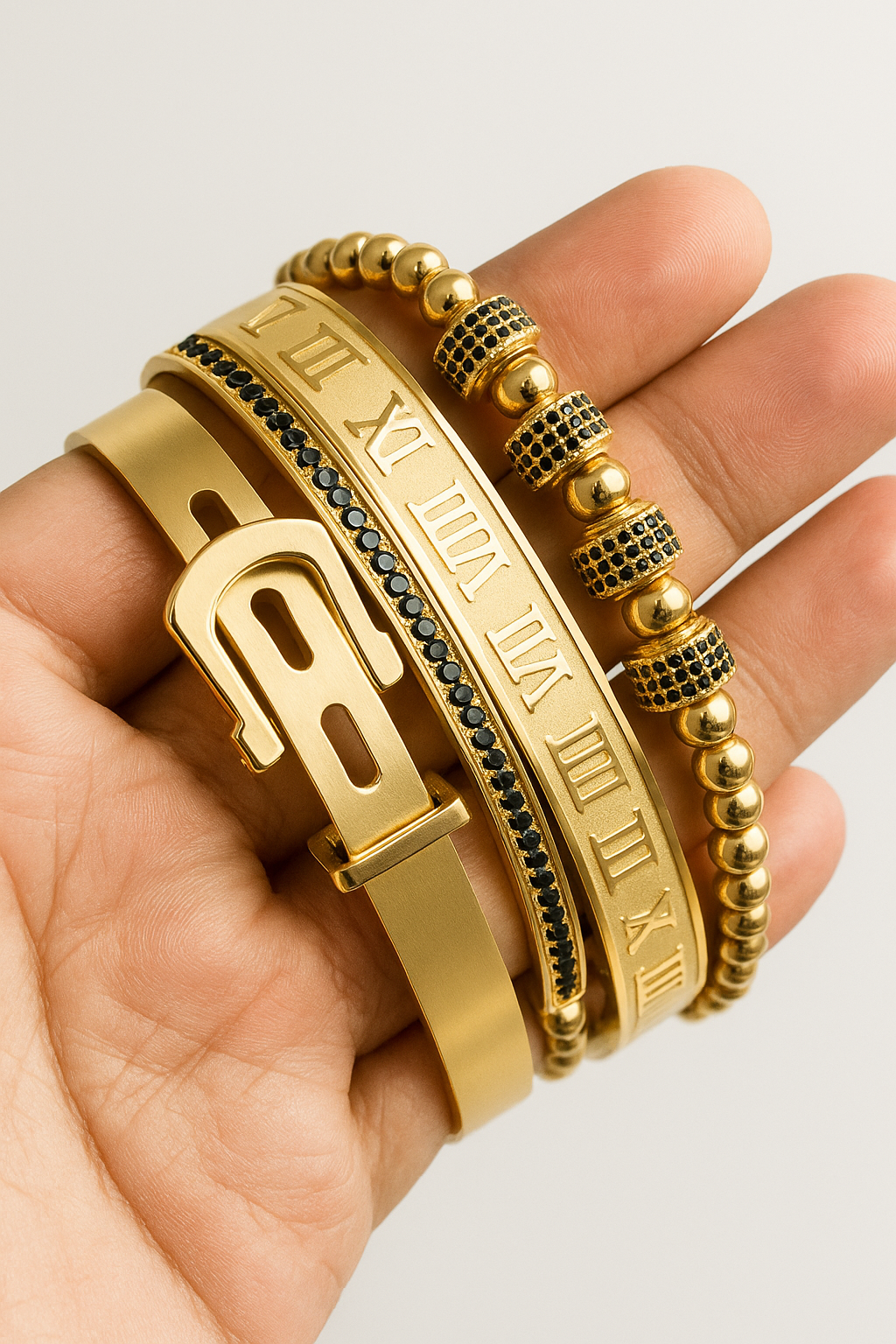 accessories : Titanium Armband Set in van Pantino