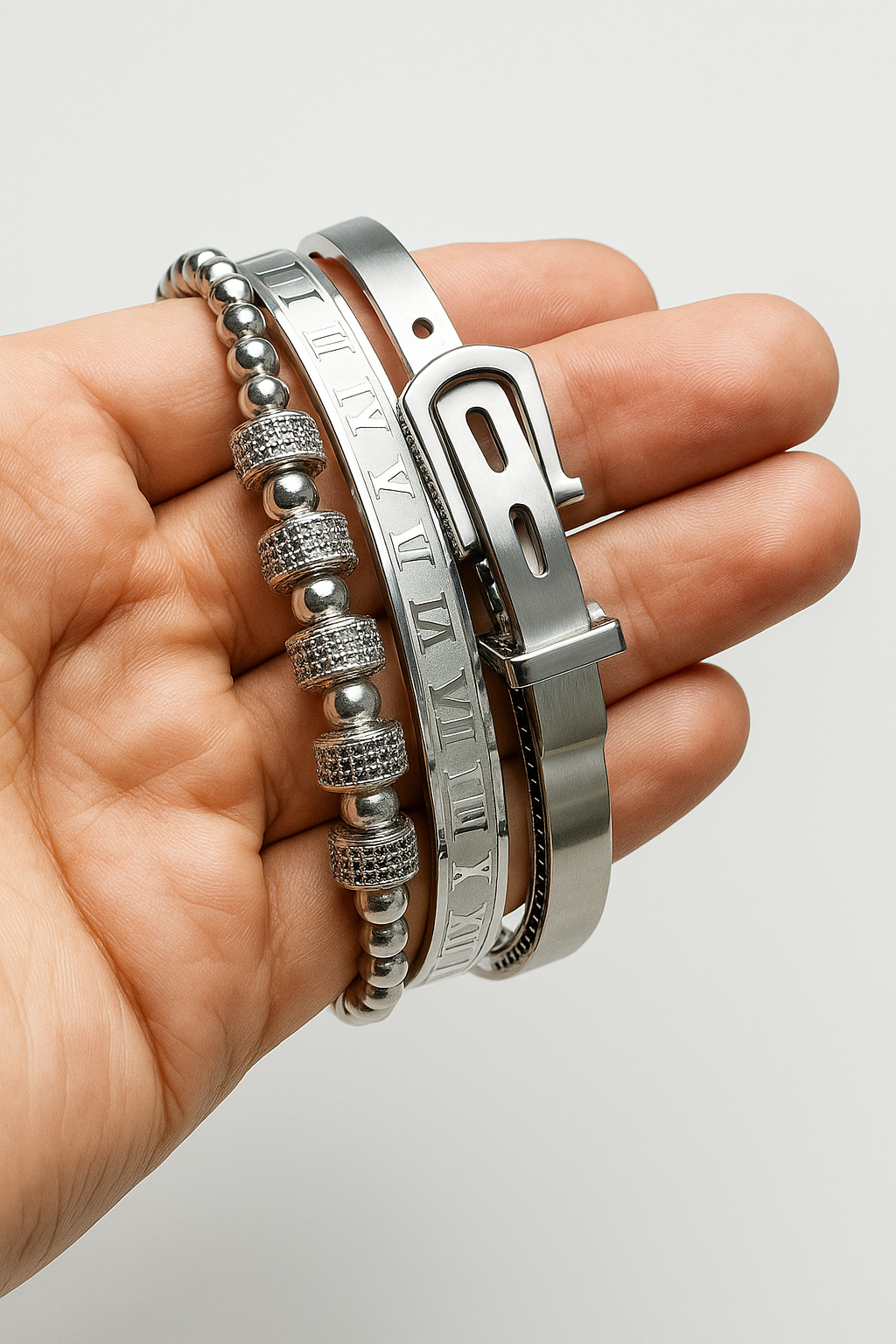 accessories : Titanium Armband Set in van Pantino