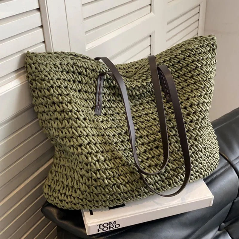 bags : Dionne - Stijlvolle Leren Handtas in Groen van Pantino