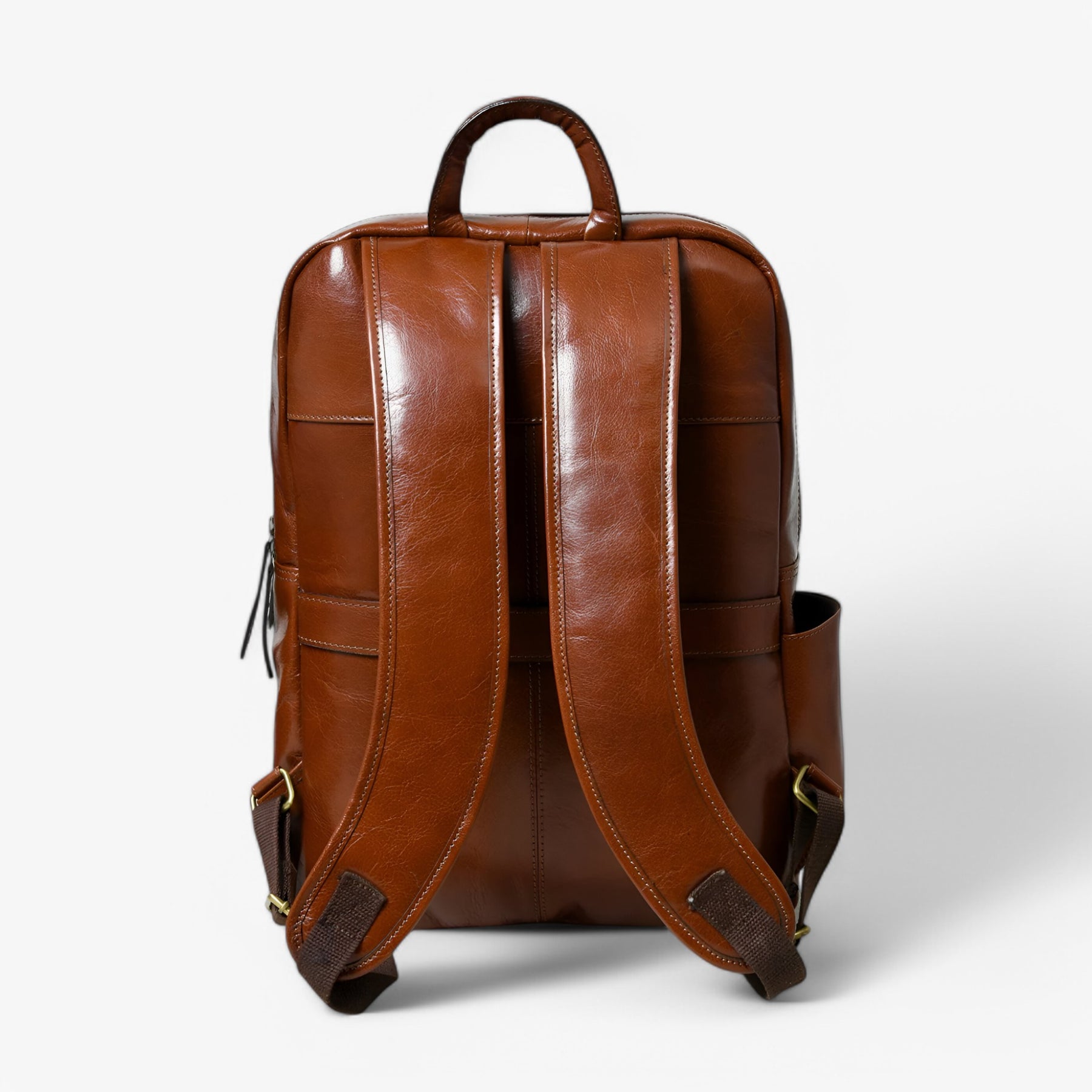 Valentino | Luxe Italiaanse Leren Rugzak - Bruin - €25 : Valentino | Luxe Italiaanse Leren Rugzak - Bruin in van Pantinoshop