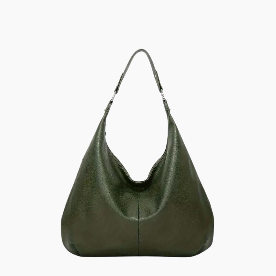 bags : Kaia Vegan Leren Hobo Tas in Groente van Pantino