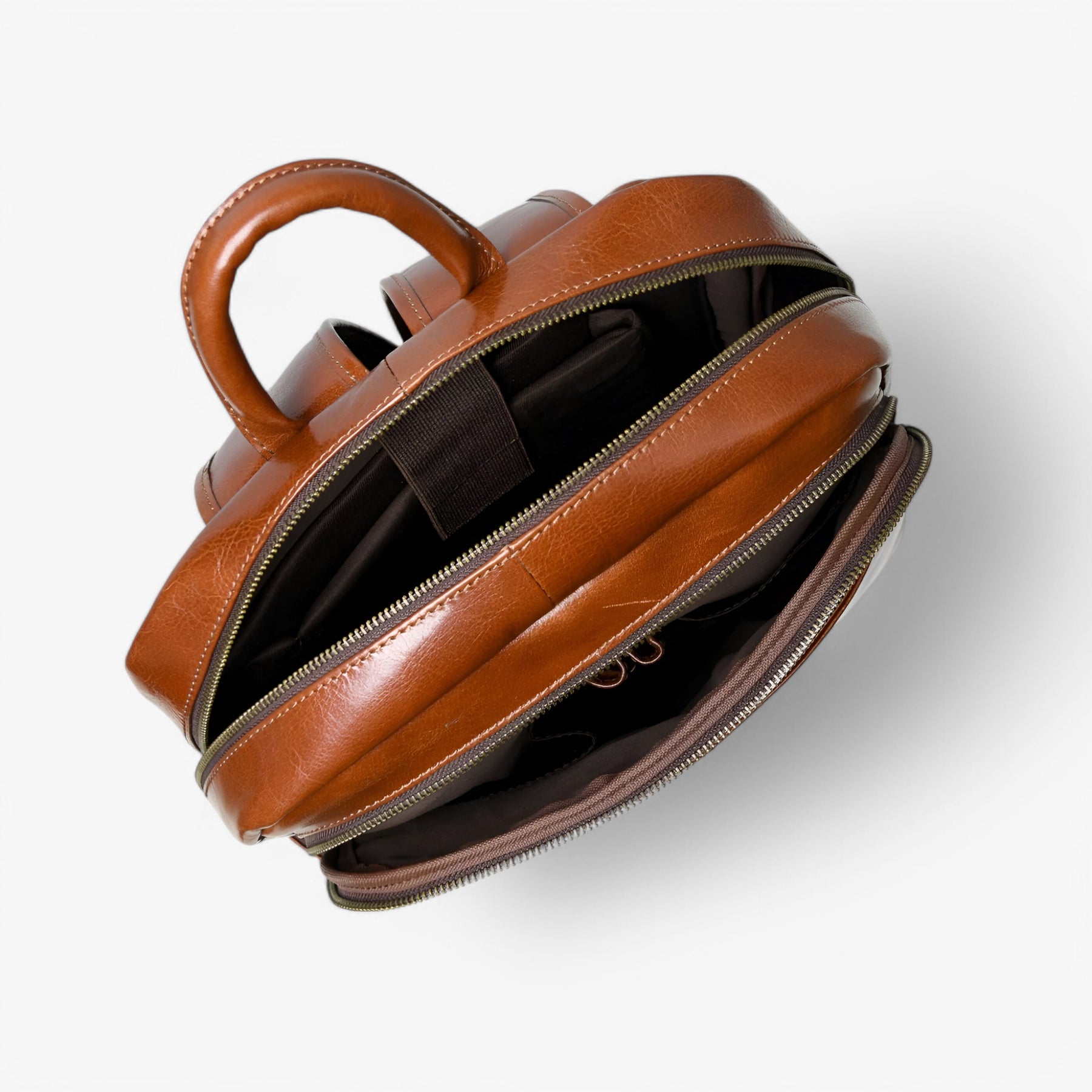 Valentino | Luxe Italiaanse Leren Rugzak - Bruin - €25 : Valentino | Luxe Italiaanse Leren Rugzak - Bruin in van Pantinoshop