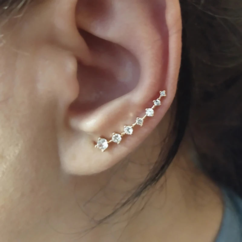 accessories : Holly™ - Diamanten oorbellen met zeven sterren in van Pantino