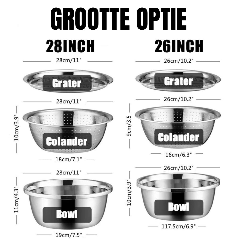 home & garden : Master Chop - 3-in-1 Roestvrijstalen Snijlade in van Pantino
