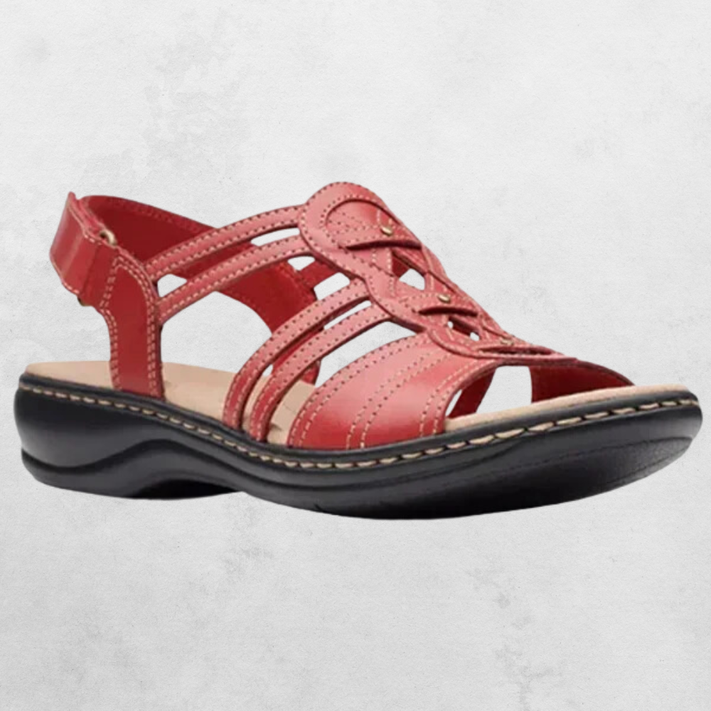 men's fashion : Annelot™- Elegante & Ondersteunende sandalen in Rood van Pantino