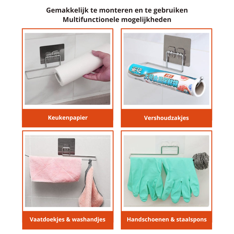 home & garden : Keukenrol Hanger (2 st.) | Houd je keukenpapier bij de hand & jouw keuken georganiseerd! in van Pantino